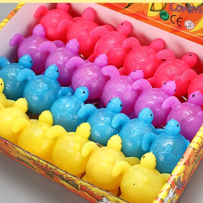 (4 MÀU) Móc Khóa Rùa Đẻ Trứng Gà Đẻ Trứng Squishy Gudetama cực đáng yêu mochi slime