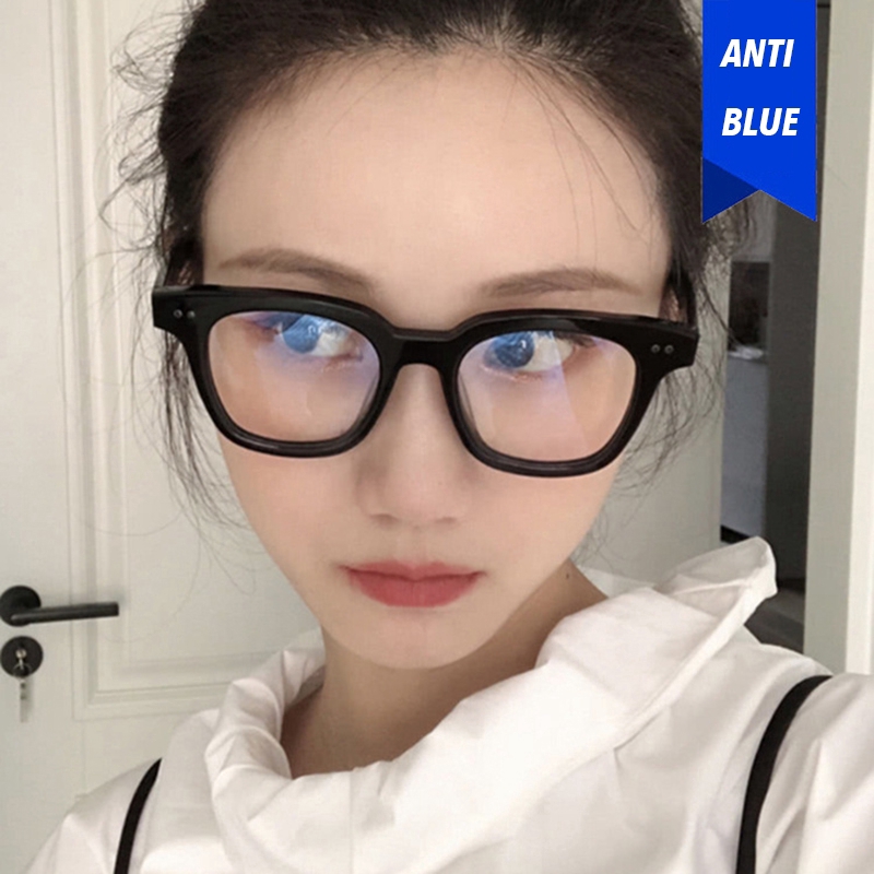 Mắt kính gọng vuông chống ánh sáng xanh dương thời trang Hàn Quốc dành cho nữ và nam