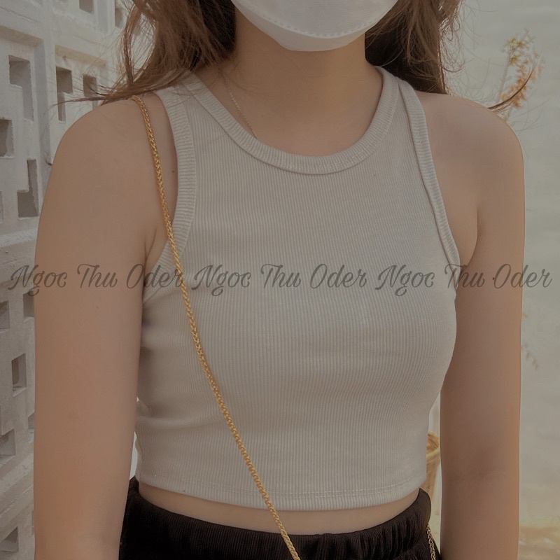 Áo balo croptop đủ màu vải thun gân hình shop chụp 100% | BigBuy360 - bigbuy360.vn