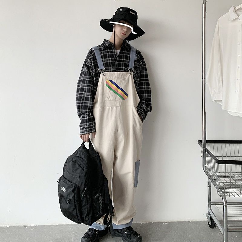 Quần Yếm Size M-2XL Phong Cách Nhật Bản Cho Nam