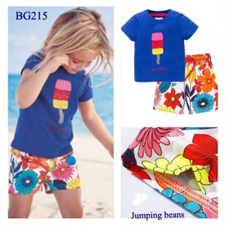 2-7T: Bộ Jumping beans bé gái Que kem sắc màu