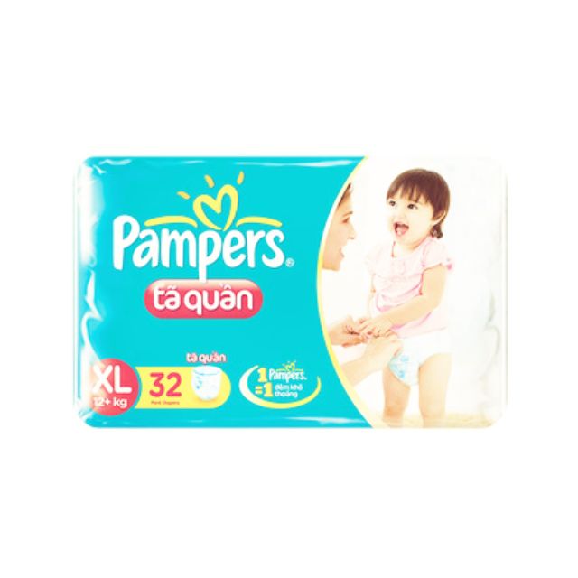 Tã quần Pampers Size XL32 miếng