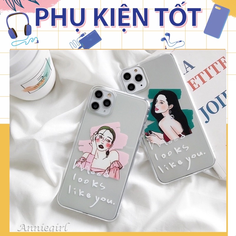 Ốp Lưng Case Iphone Dẻo  Hình cô gái Trong Không Ngả Màu 7g/8g/7Plus/8Plus/X/Xs/Xsmax/Xr/11/11Pro/11Promax/12/12pr