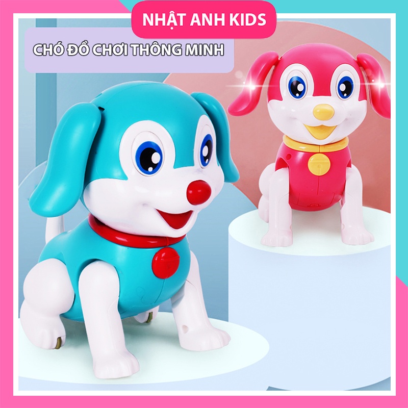 [TẶNG PIN] Đồ chơi Chó Robot Thông Minh chạy pin biết đi, biết sủa, có nhạc, có đèn