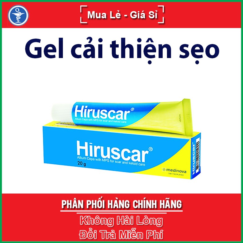 Gel làm mờ sẹo mụn và thâm Hiruscar Tuýp 20g - Yespharmacy