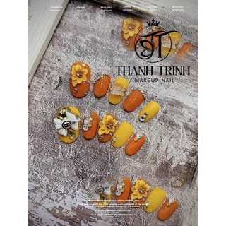 Hoa bột nail hoa tròn( set 2-10 bông )