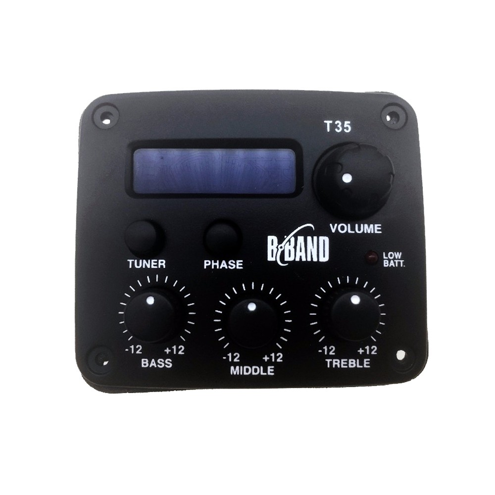 Original B BAND T35 Acoustic Guitar Pickup Guitar Accessories Parts T35C Chromatic Display and Built In Tuner