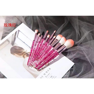 Set of 10 High Quality Professional Makeup Brushes