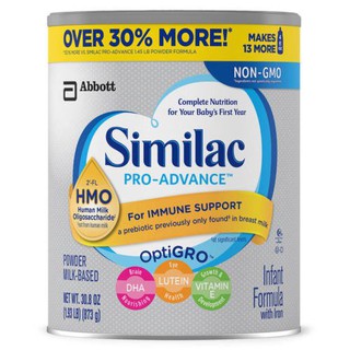 Sữa Similac Pro Advance Non GMO – HMO cho bé từ 0 – 12 tháng 873gr của Mỹ