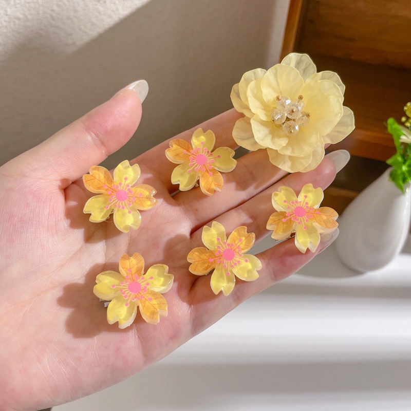 Kẹp Tóc Hình Hoa Anh Đào Dễ Thương Cho Bé Gái