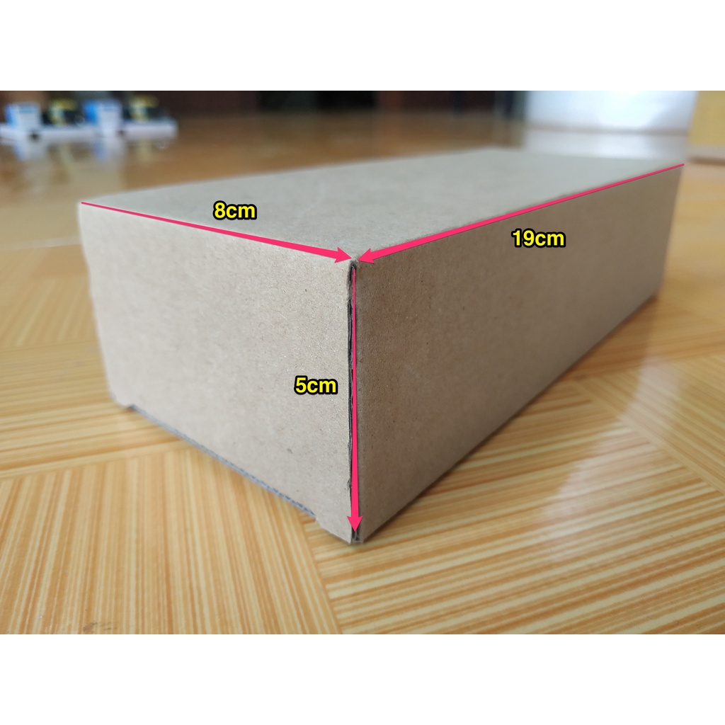 [Xả kho] 19x8x5 - Combo 5 hộp carton, thùng bìa giấy cod đóng gói hàng, nhỏ gọn nhẹ, chắc chắn