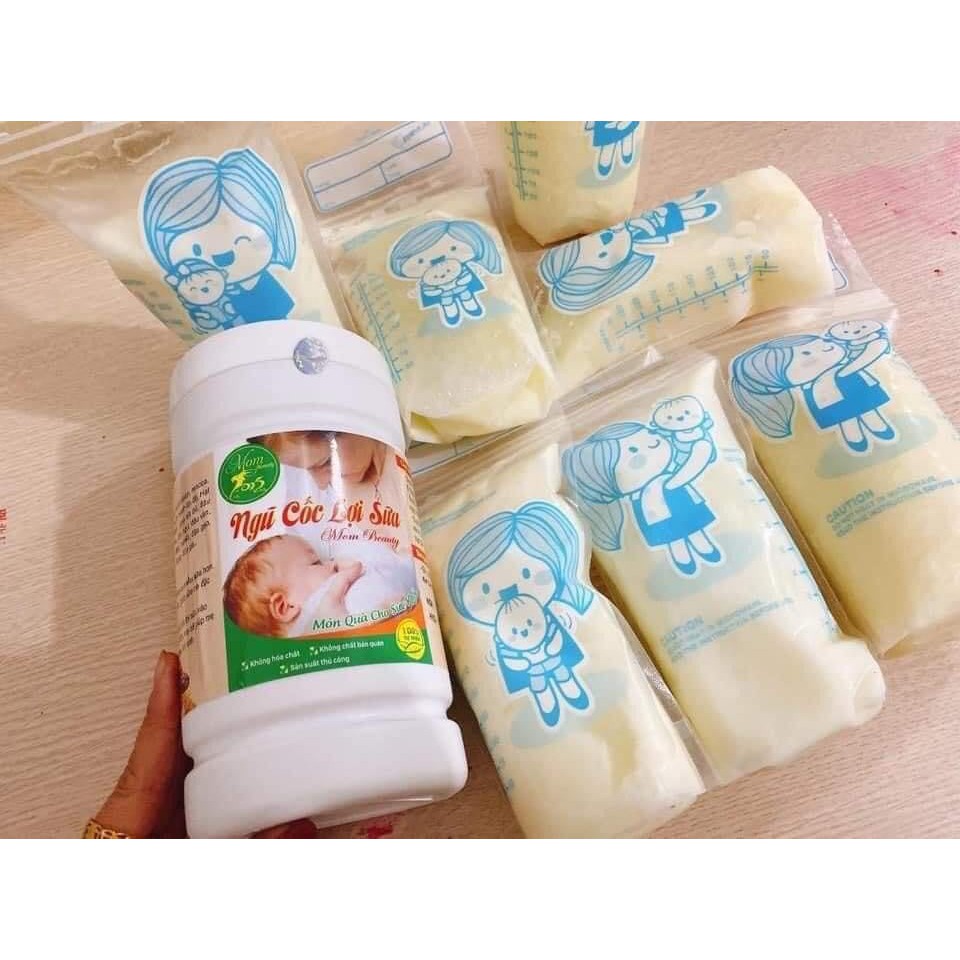 Bột ngũ cốc lợi sữa MOM BEAUTY (1KG) - (TẶNG CỐC THỦY TINH KÈM ỐNG HÚT GIÁ 65K)