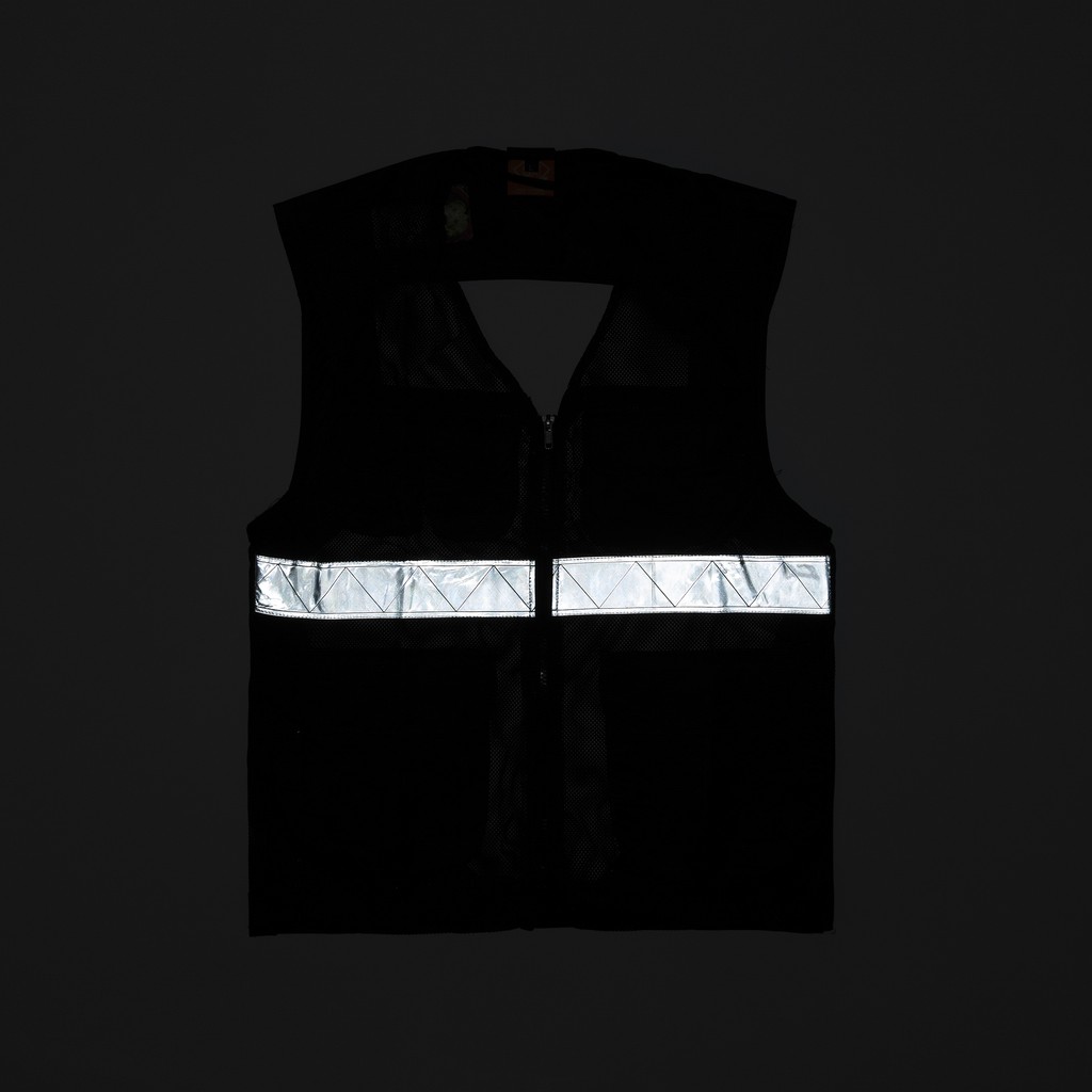 UTILITY VEST JACKET IN BLACK V2 -
