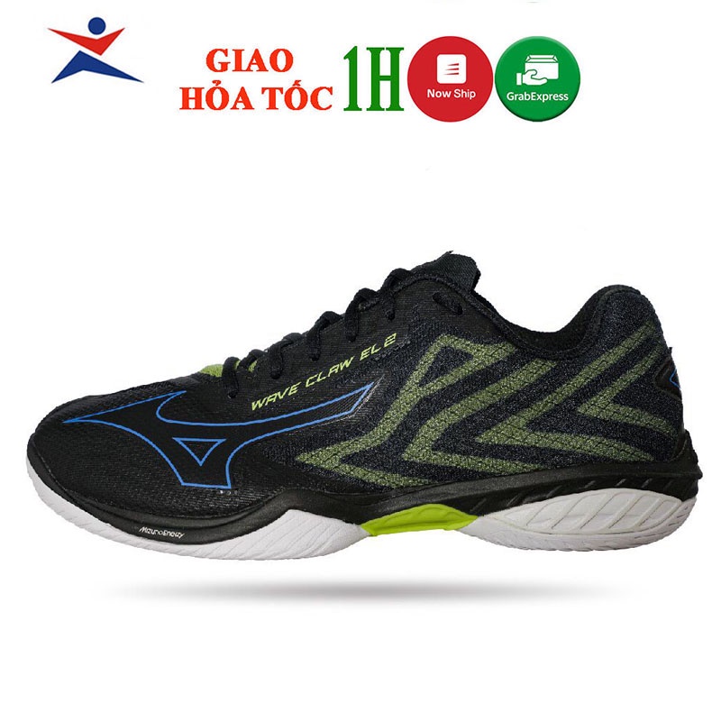 Giày cầu lông nam Mizuno Wave Claw EL 2 71GA228024 mẫu mới màu đen