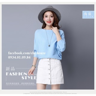 Áo len tăm cánh dơi phong cách Hàn Quốc