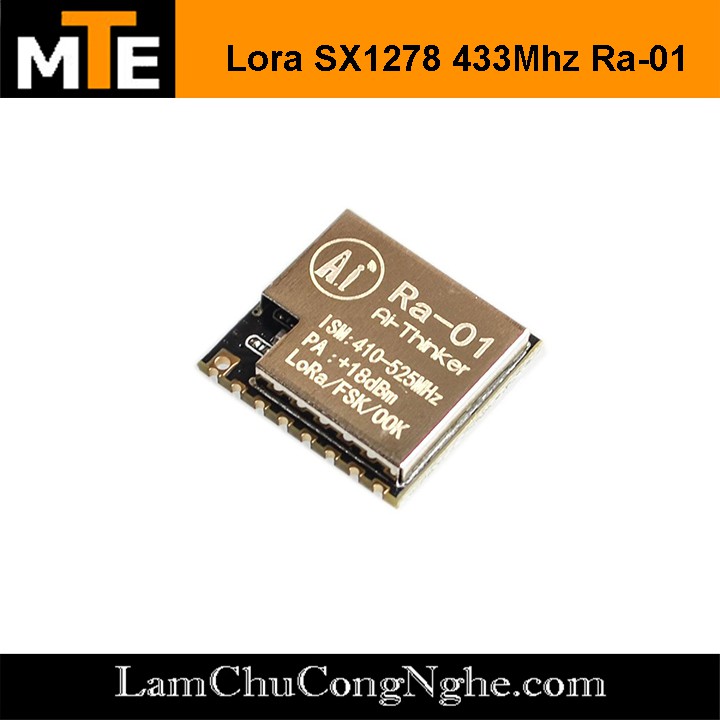 Mạch Thu Phát RF Lora SX1278 433Mhz Ra-01