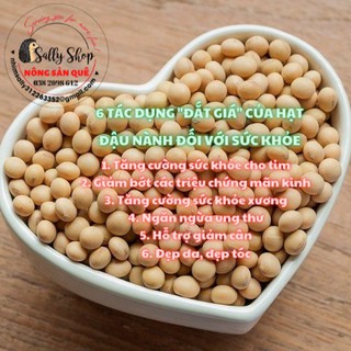 Đậu Nành Sống Hữu Cơ 250g Đỗ Tương Quê Sạch - Nông Sản Quê Sally Shop