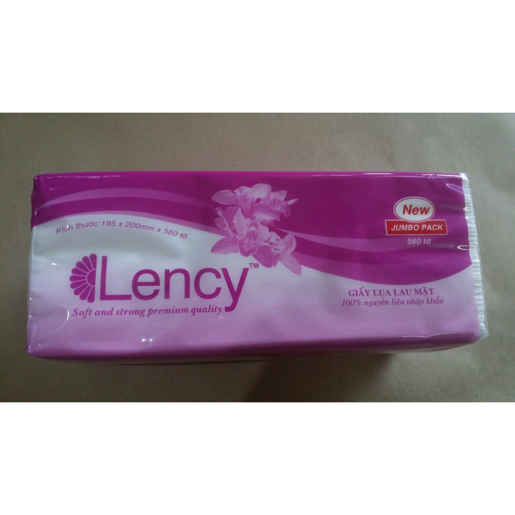 Combo 6 gói Khăn Giấy Lụa Lency 280 Tờ ( 2 Lớp)