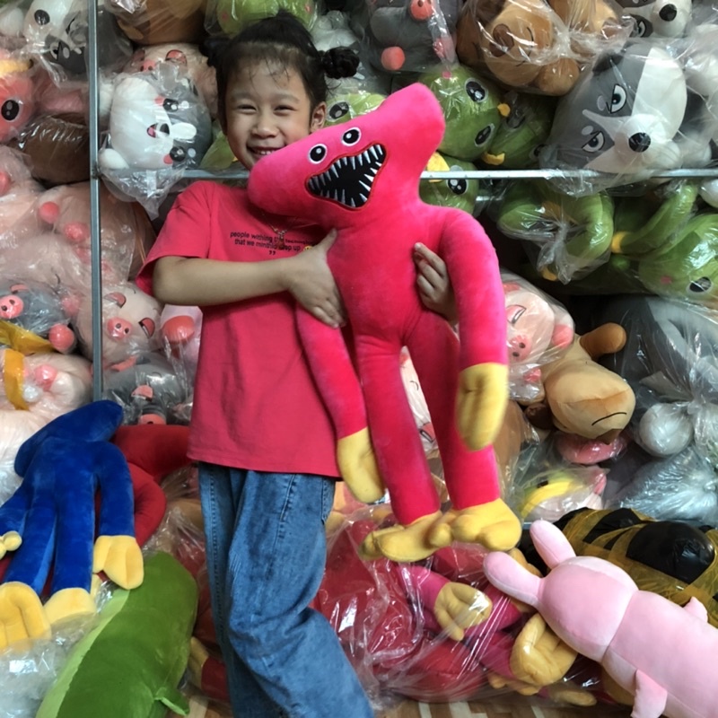 Búp Bê Nhồi Bông Hình Nhân Vật Phim Kinh Dị Hoạt Hình Đáng Yêu, Thú Bông Huggy Wuggy nhân Vật Game Poppy Playtime Cho Bé