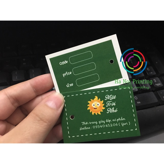 Combo 1000 tag shop quần áo thiết kế theo yêu cầu