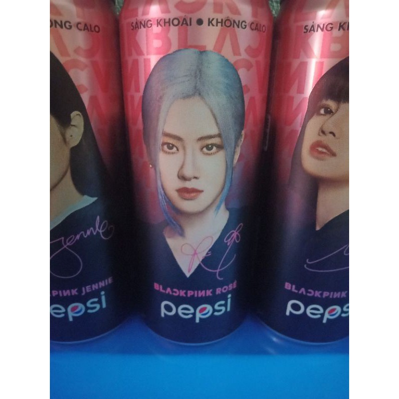 Pepsi BlackPink Jennie, Lisa và Rosé hồng không Calo