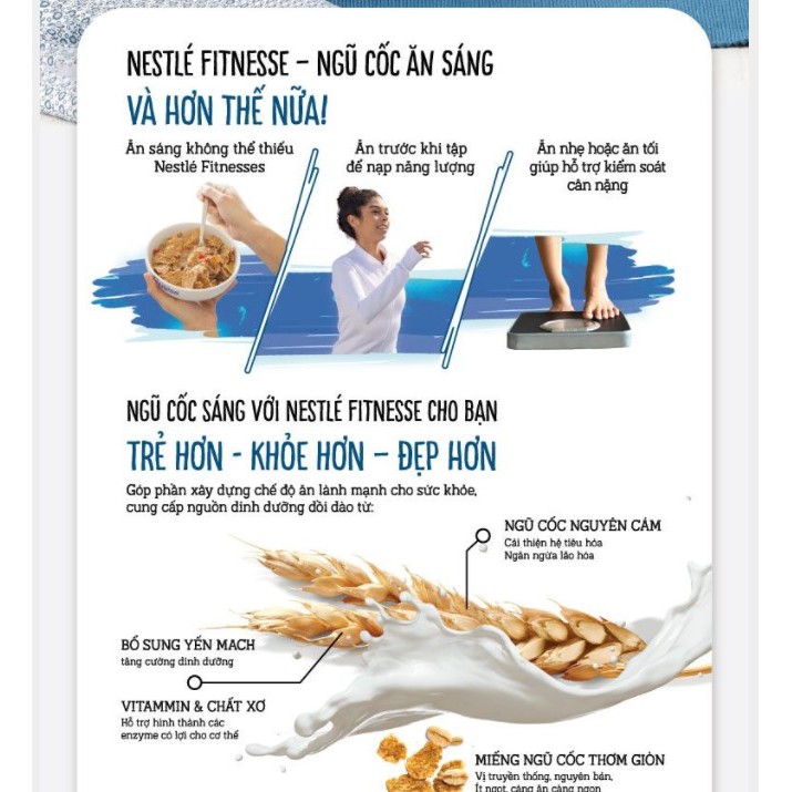 Ngũ Cốc Ăn Sáng Nestlé Fitnesse Original Hộp 375G