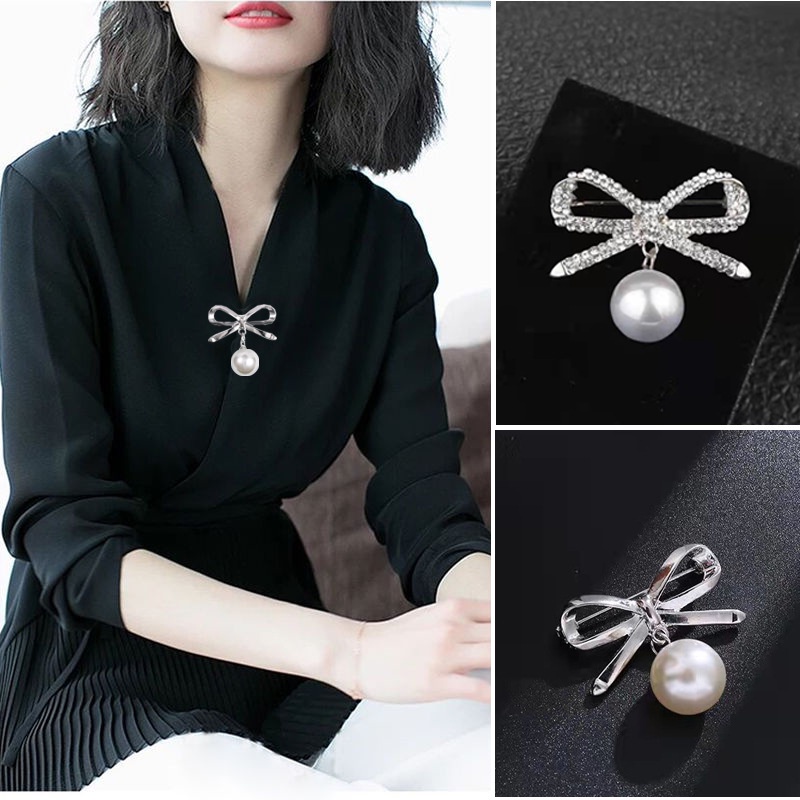 Haimeikang Trâm Cài Áo Đính Đá Và Ngọc Trai Thời Trang Cho Nữ