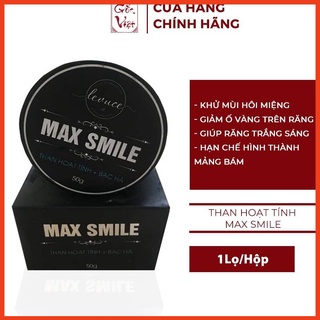 Than Hoạt Tính Trắng Răng MAX Smile Khử Mùi Hôi Miệng Giảm Ố Vàng