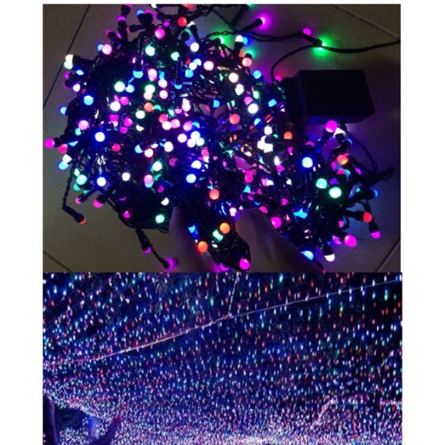 DÂY 40 MÉT  240 BÓNG ĐÈN LED NHÁY HÌNH ÁNH SAO TRANG TRÍ NGOÀI TRỜI
