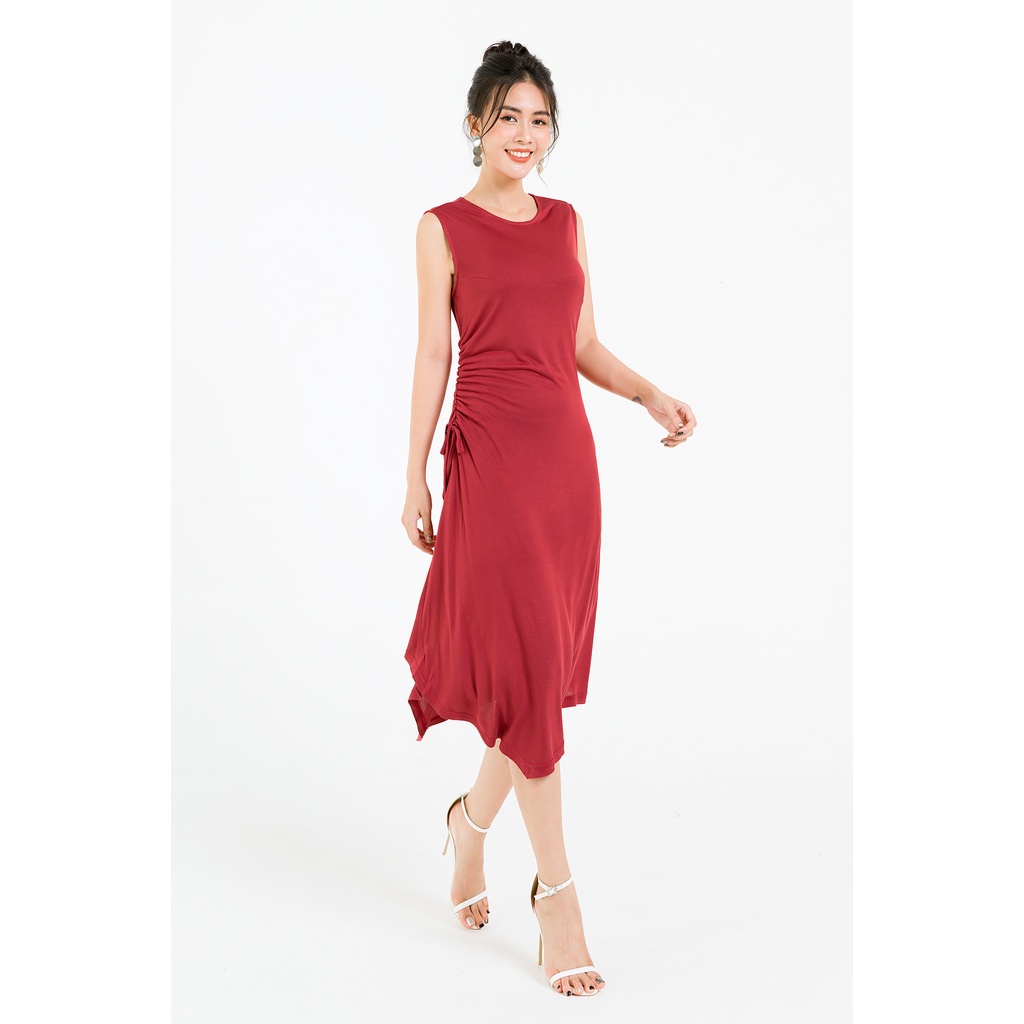 Đầm LAMER Rút Dây Eo Vạt Lệch L63R20H054