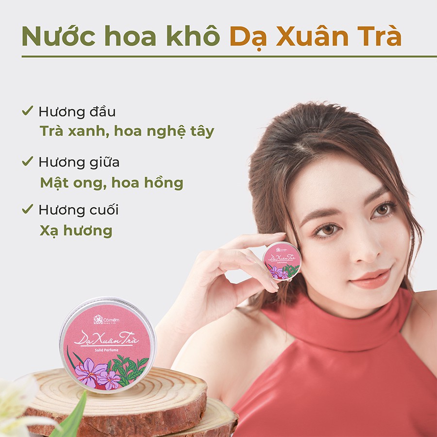 Nước Hoa Khô Dạ Xuân Trà Hương Mật Ong Hoa Nghệ Tây [Tặng túi vải nhỏ] Cỏ Mềm - 10g