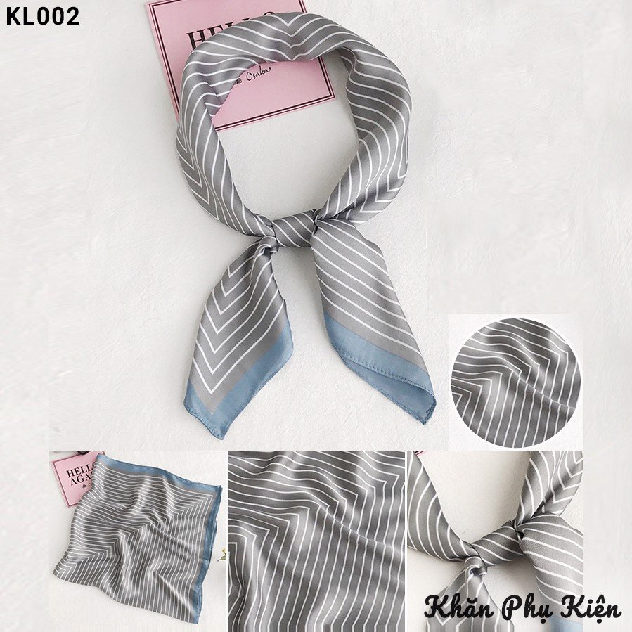 Khăn bandana quấn làm áo Blackpink cao cấp 70 70x70cm turban lụa vuông quàng cổ quấn tóc nữ đẹp