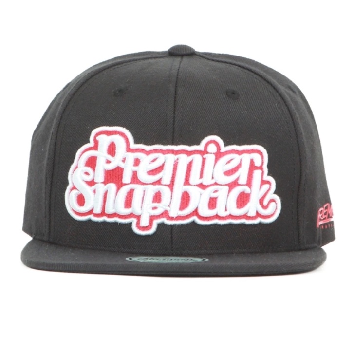 PREMI3R Mũ lưỡi trai Snapback Nón P861 hiphop PREMIER TWO LINE black