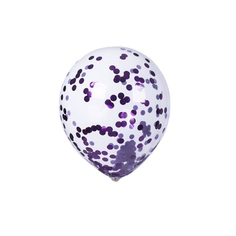 Bóng bay trong kim tuyến sz 12inch ~ 30cm