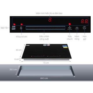 Bếp từ đôi lắp âm Kocher DI-669