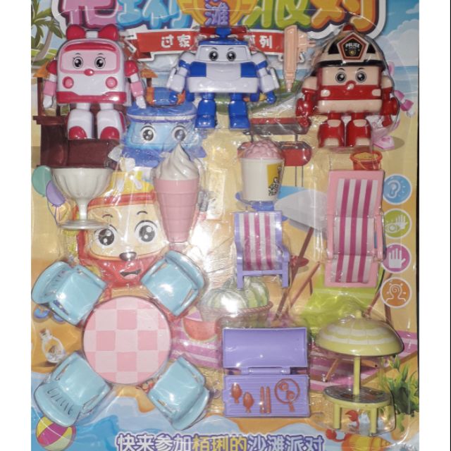 Sét đồ chơi 3 mô hình hình biệt đội Super WingS kèm phụ kiện nghĩ mát bằng nhựa rất đẹp