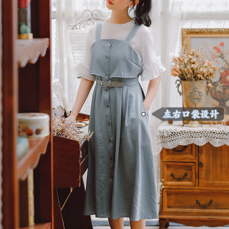 Đầm hai dây phong cách trẻ trung cho nữ | BigBuy360 - bigbuy360.vn