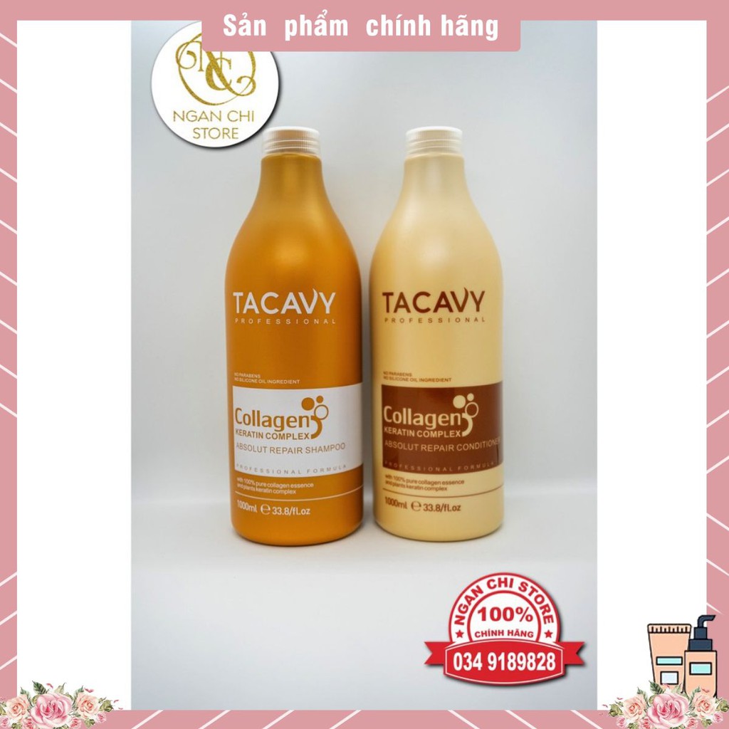 🛑FreeShip🛑Cặp Dầu Gội Xả TACAVY 1000ML | Phục Hồi Tóc Hư Tổn, Khô Xơ, Gãy Rụng | Hàng Chính Hãng | BigBuy360 - bigbuy360.vn