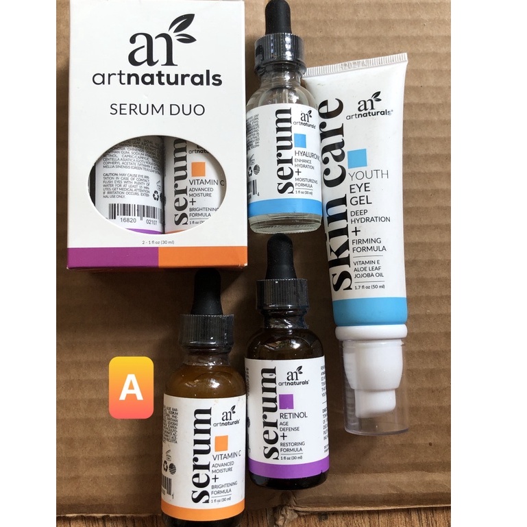 artnaturals Art Naturals Artnaturals, Vitamin C Serum Artnaturals, Hyaluronic Serum dưỡng da, làm đẹp da , căng da US