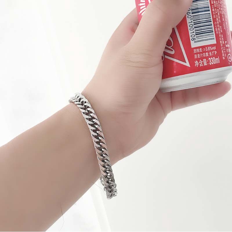 Vòng Tay Thép Titan Phong Cách Hiphop Đường Phố Cá Tính