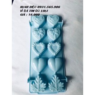 Khuôn đá vĩ tim đủ loại