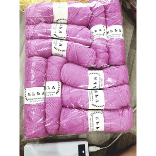 Cuộn len Ella Hàn Quốc (mua 5 cuộn tặng 1 kim móc)