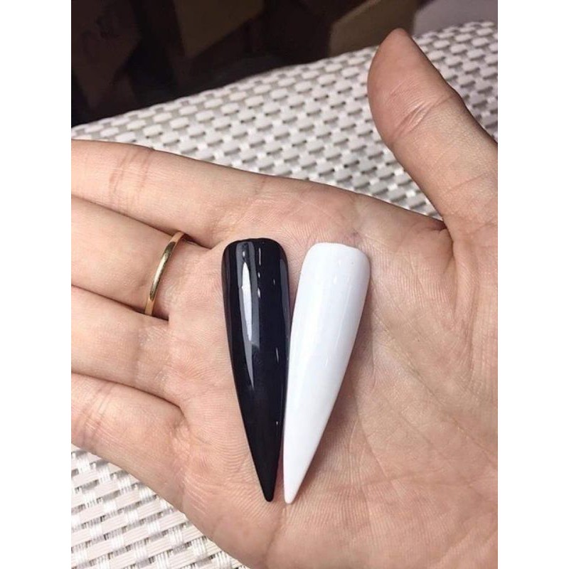 Sơn gel đen, trắng bóng mướt