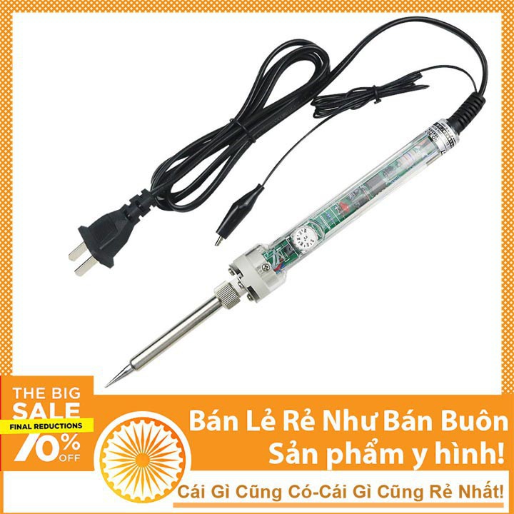 Combo Mỏ Hàn 907 220V-60W Và 7 Món Phụ Kiện ( Kẹp Linh Kiện, Kệ Hàn, Bọt Biển, 3 Cuộn Thiếc, Nhựa Thông ) - NTHN