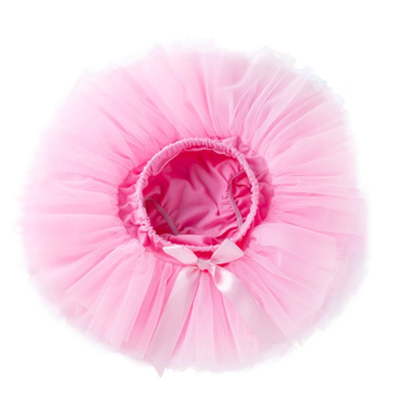 Quần Tã Mặc Nhiều Lớp Vải Tuyn Mềm Mại Đính Nơ Dễ Thương Dành Cho Bé Gái