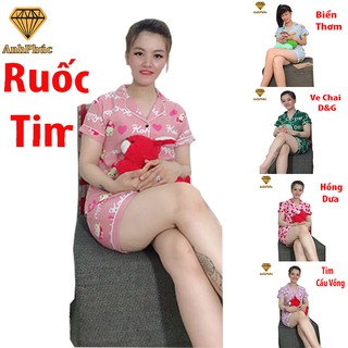 Bộ Pijama chất kate mặc mát Anh Phúc + Kate đùi