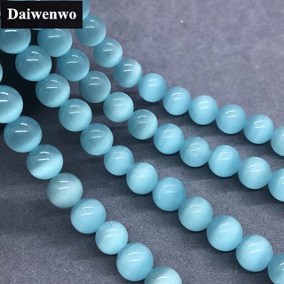 Chuỗi hạt đá mắt mèo tự nhiên 4-12mm chuyên dụng làm trang sức thủ công