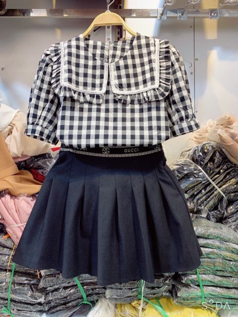 [Mã WA1606 giảm 15% đơn 99k] Áo kiểu kẻ caro loại 1 | BigBuy360 - bigbuy360.vn