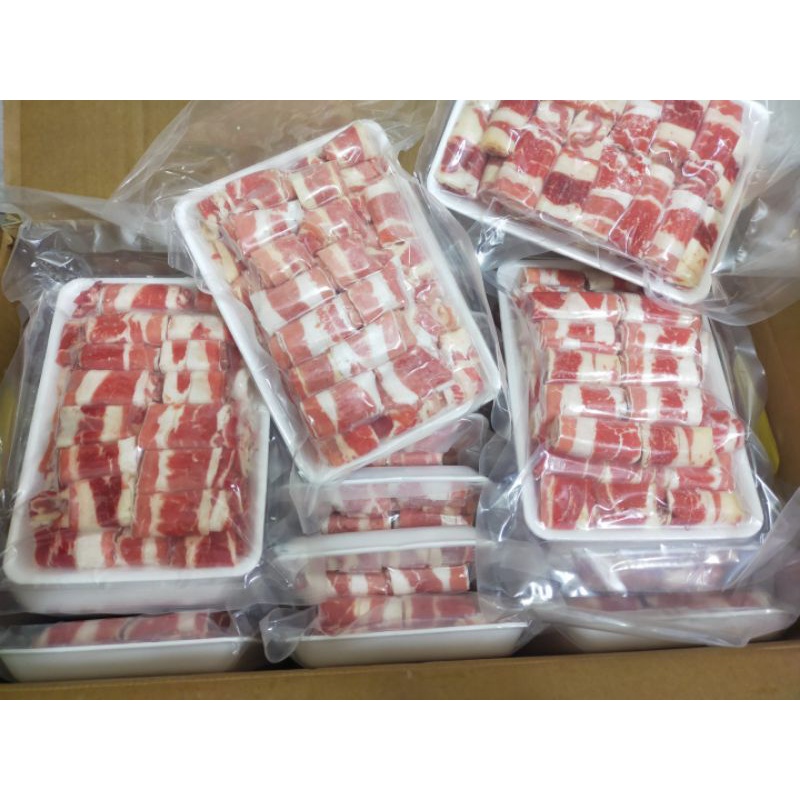 Ba Chỉ Bò Mỹ ( Hàng chuẩn ) Khay 500gram | BigBuy360 - bigbuy360.vn