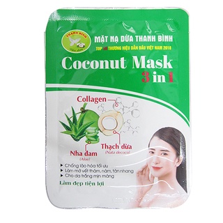Mặt nạ thạch dừa Coconut Mask 3 in 1 Miếng 40g